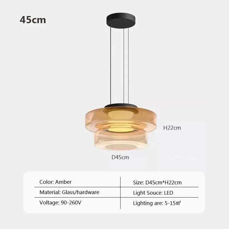 Nordic Glass Pendant Light in Green or Gray - Decorbites