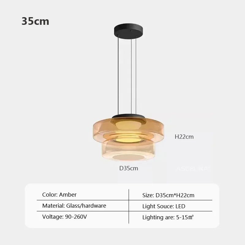Nordic Glass Pendant Light in Green or Gray - Decorbites
