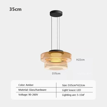Nordic Glass Pendant Light in Green or Gray - Decorbites