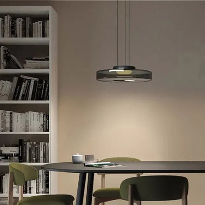 Nordic Glass Pendant Light in Green or Gray - Decorbites