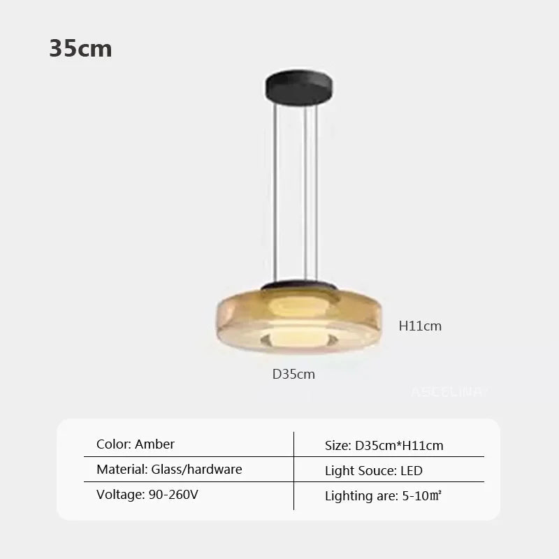 Nordic Glass Pendant Light in Green or Gray - Decorbites