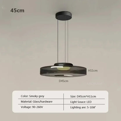 Nordic Glass Pendant Light in Green or Gray - Decorbites