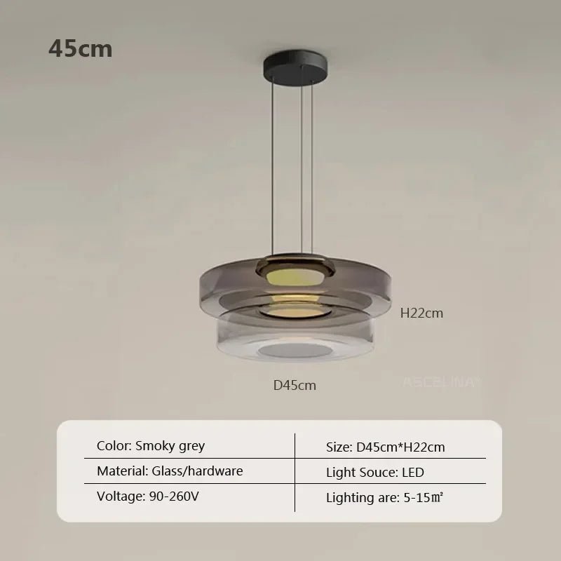 Nordic Glass Pendant Light in Green or Gray - Decorbites