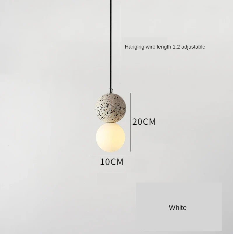 Nordic Glass Pendant Light With Iron Finish - Decorbites
