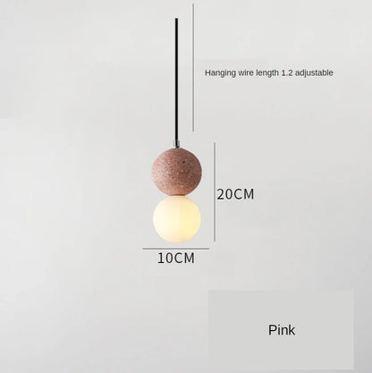 Nordic Glass Pendant Light With Iron Finish - Decorbites