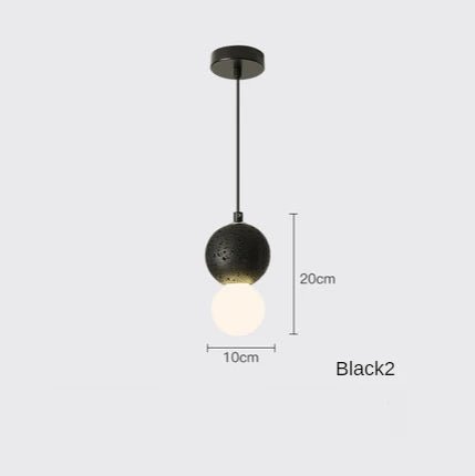 Nordic Glass Pendant Light With Iron Finish - Decorbites