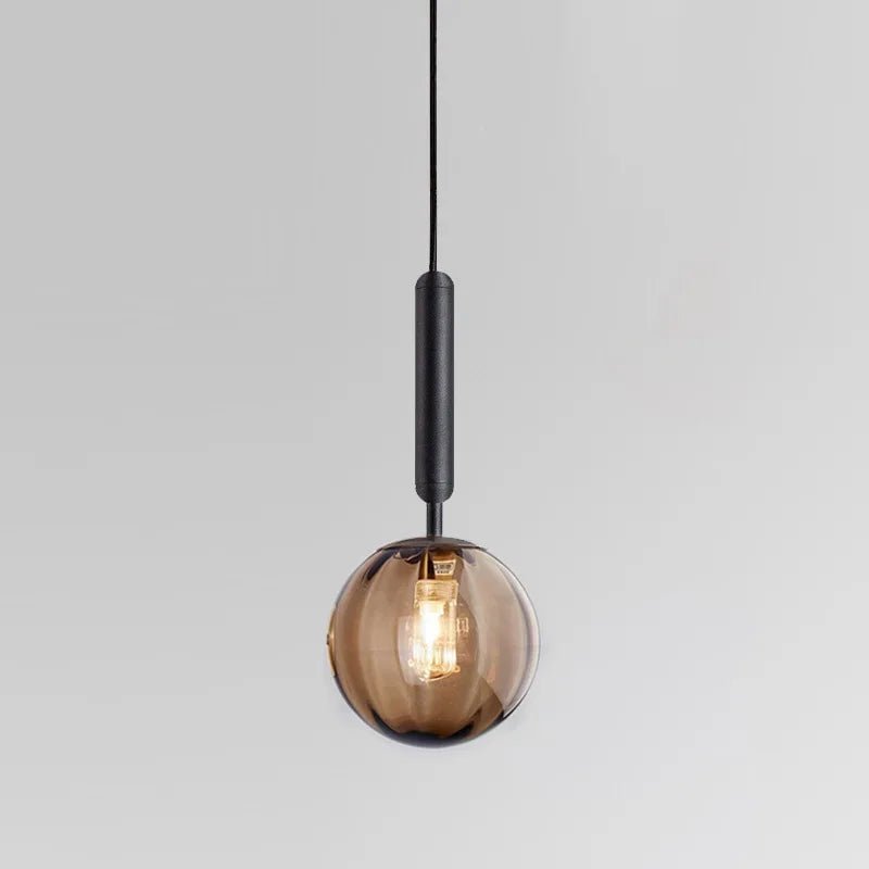 Nordic Glass Pendant Light With Painted Iron Finish - Decorbites