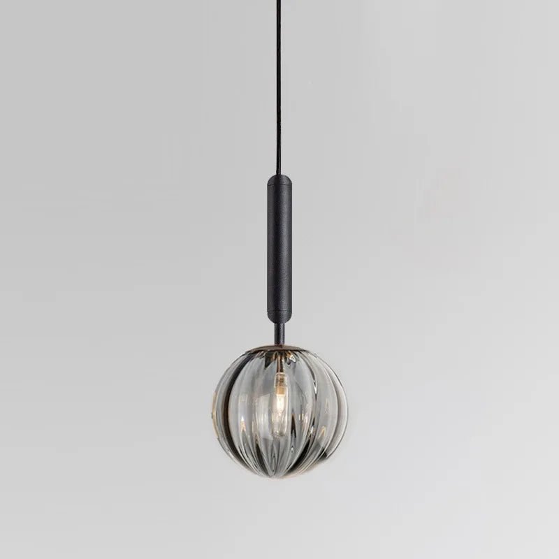 Nordic Glass Pendant Light With Painted Iron Finish - Decorbites