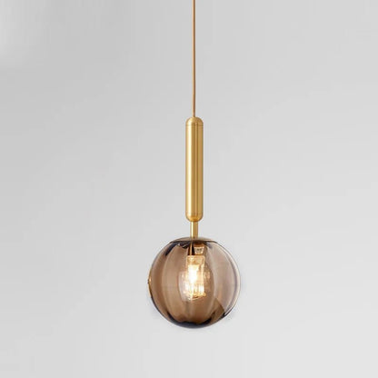 Nordic Glass Pendant Light With Painted Iron Finish - Decorbites