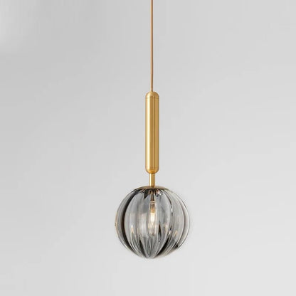 Nordic Glass Pendant Light With Painted Iron Finish - Decorbites