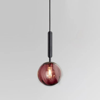 Nordic Glass Pendant Light With Painted Iron Finish - Decorbites