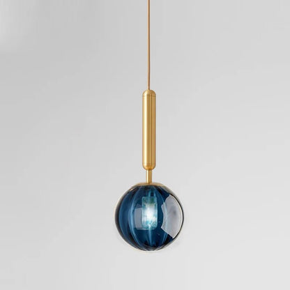 Nordic Glass Pendant Light With Painted Iron Finish - Decorbites