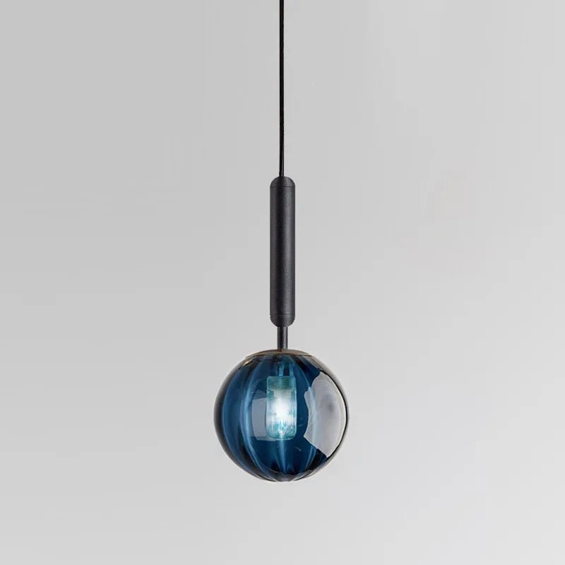 Nordic Glass Pendant Light With Painted Iron Finish - Decorbites