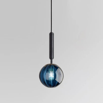 Nordic Glass Pendant Light With Painted Iron Finish - Decorbites