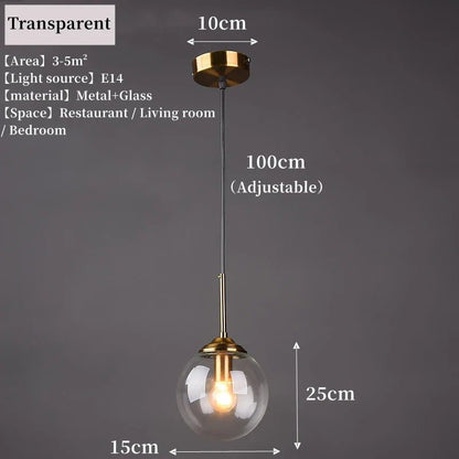Nordic Glass Pendant Light With Polished Steel Finish - Decorbites