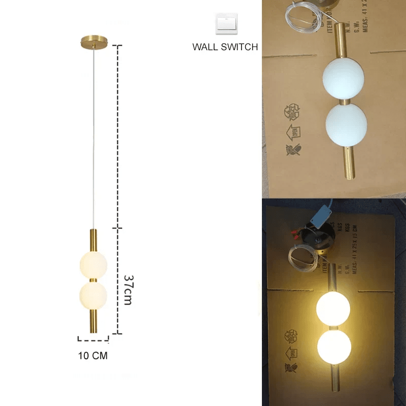 Nordic Gold 4-Globe Metal Pendant Light - Decorbites