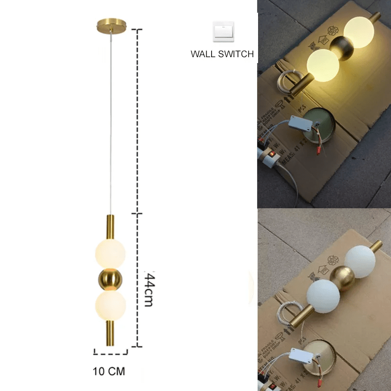 Nordic Gold 4-Globe Metal Pendant Light - Decorbites