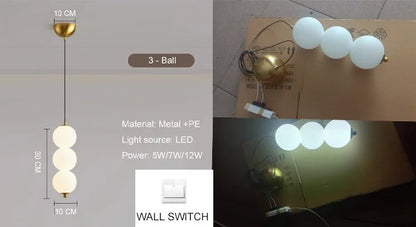 Nordic Gold 4-Globe Metal Pendant Light - Decorbites