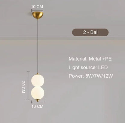 Nordic Gold 4-Globe Metal Pendant Light - Decorbites