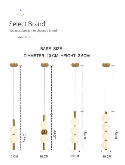 Nordic Gold 4-Globe Metal Pendant Light - Decorbites