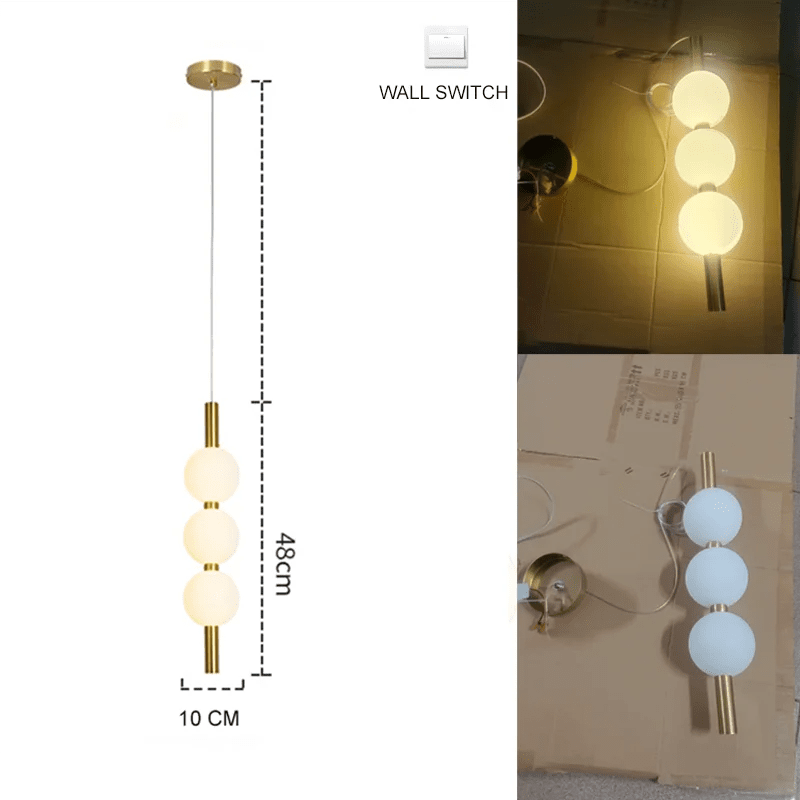 Nordic Gold 4-Globe Metal Pendant Light - Decorbites