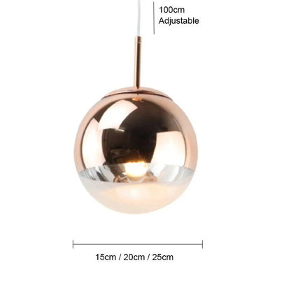 Nordic Gold Ball Pendant Light - Decorbites