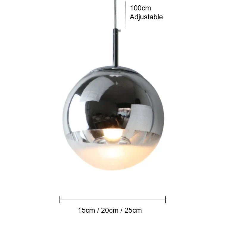 Nordic Gold Ball Pendant Light - Decorbites