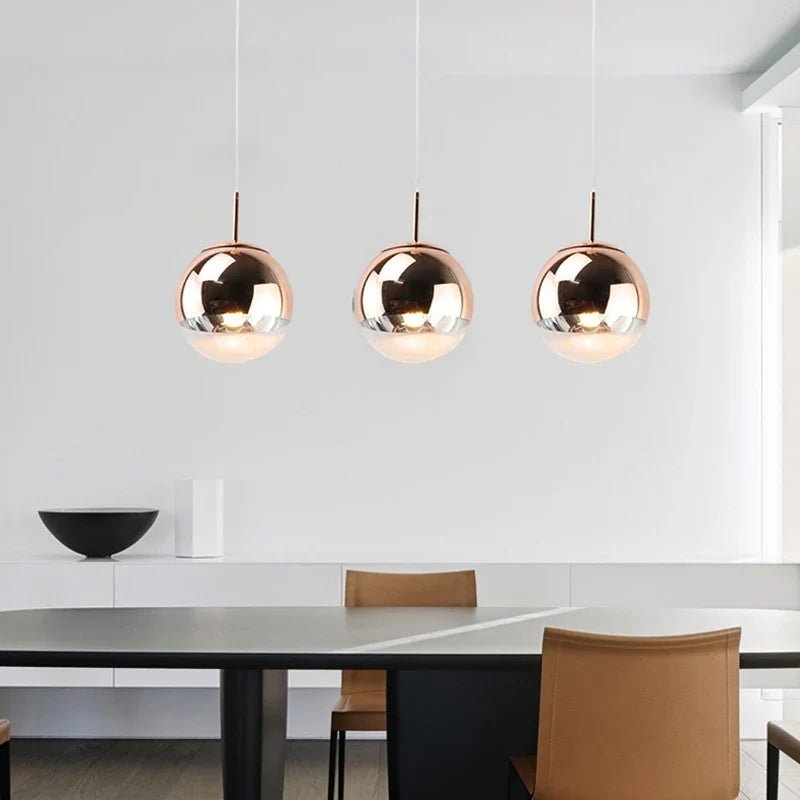 Nordic Gold Ball Pendant Light - Decorbites