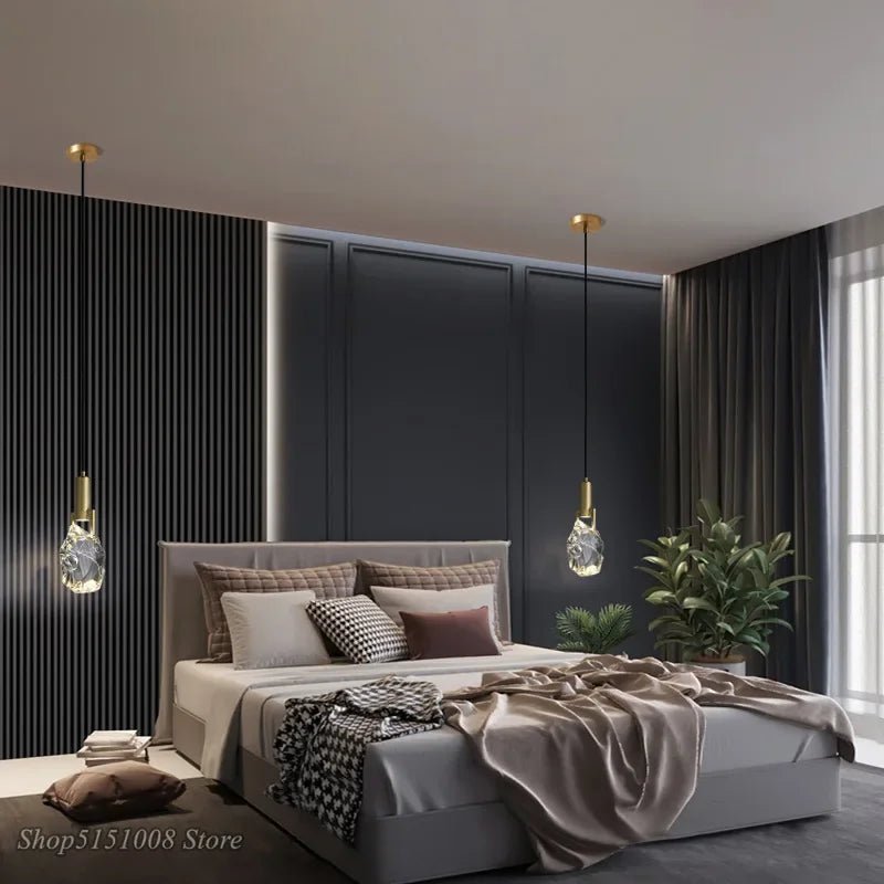 Nordic Gold Crystal Pendant Light - Decorbites