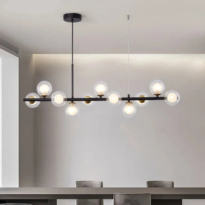 Nordic Gold Glass Globe 11-Light Pendant Lamp - Decorbites