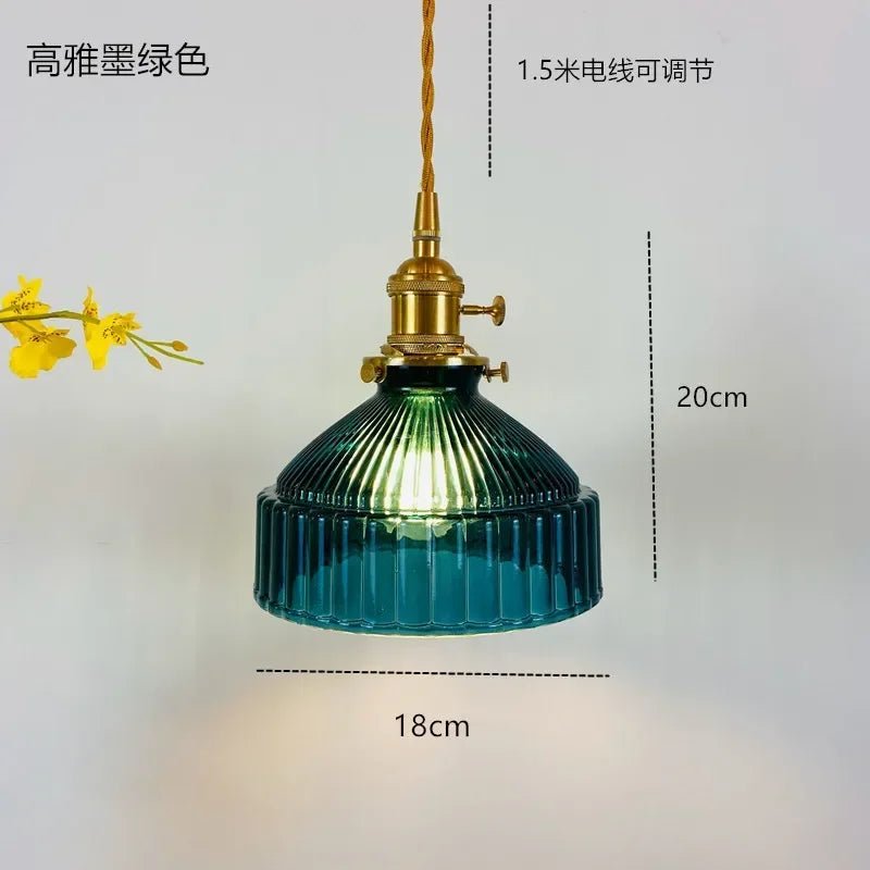 Nordic Green Glass Pendant Light - Decorbites
