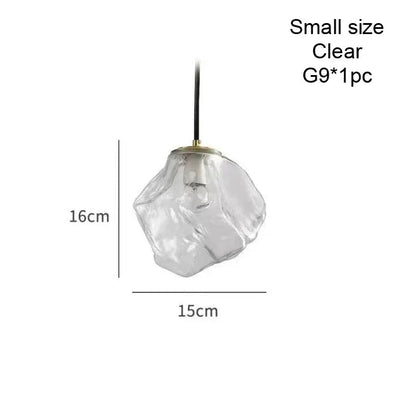 Nordic Ice Crystal Glass Pendant Light - Decorbites
