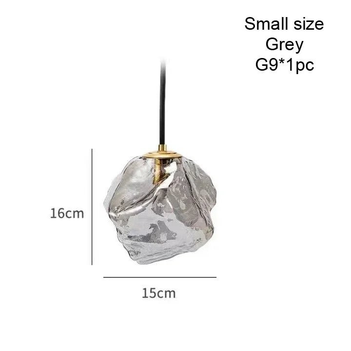 Nordic Ice Crystal Glass Pendant Light - Decorbites