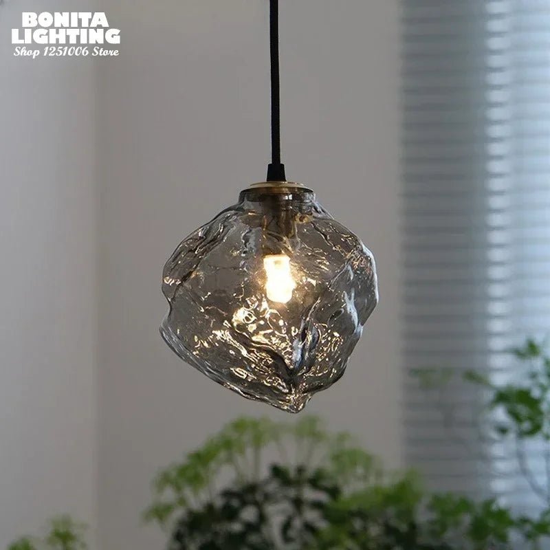 Nordic Ice Crystal Glass Pendant Light - Decorbites