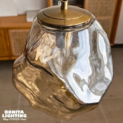 Nordic Ice Crystal Glass Pendant Light - Decorbites