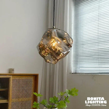 Nordic Ice Crystal Glass Pendant Light - Decorbites