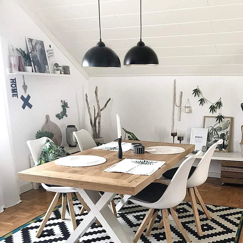 Nordic Industrial Black Dome Pendant Light - Decorbites