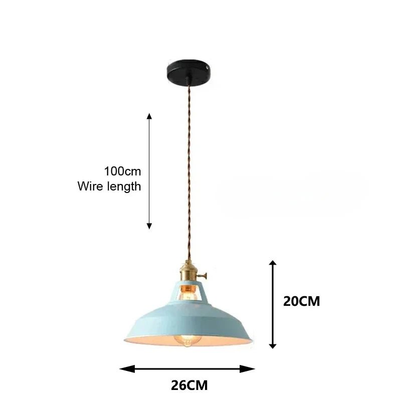 Nordic Industrial Colorful Metal Pendant Light - Decorbites