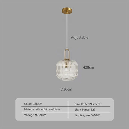 Nordic Japanese Glass Pendant Light - Decorbites
