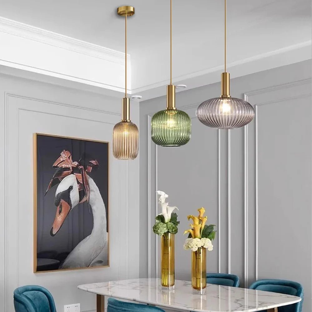Nordic Japanese Glass Pendant Light - Decorbites