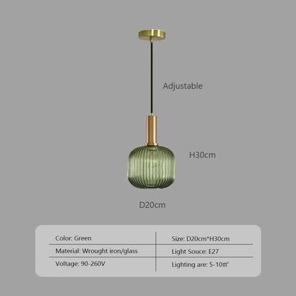 Nordic Japanese Glass Pendant Light - Decorbites