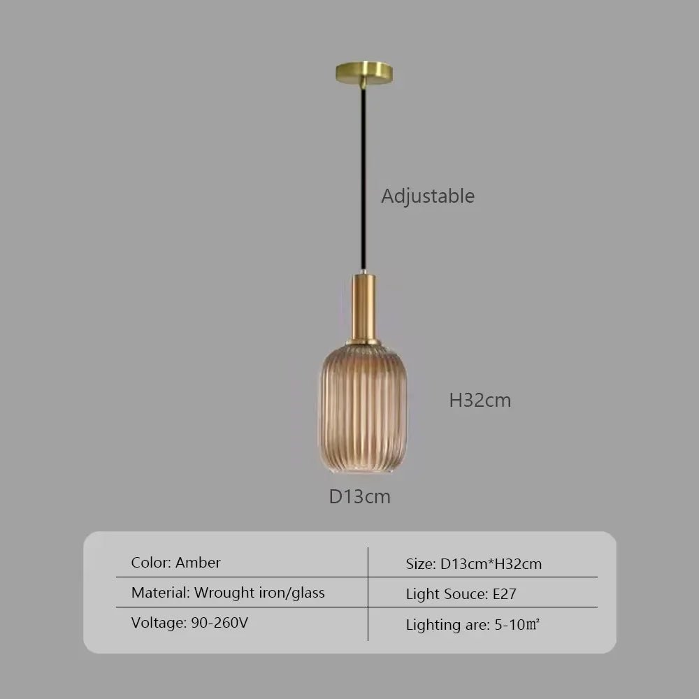 Nordic Japanese Glass Pendant Light - Decorbites