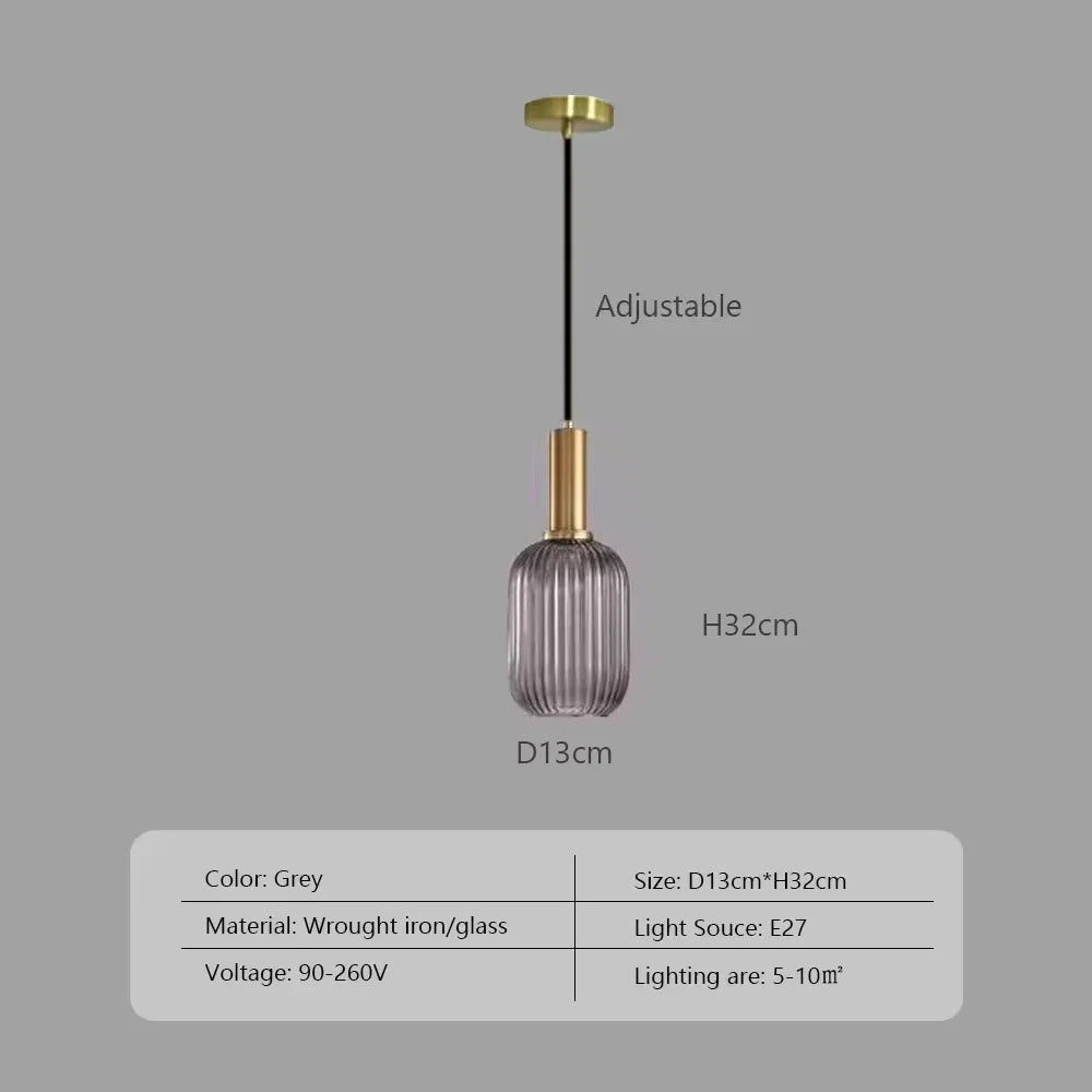 Nordic Japanese Glass Pendant Light - Decorbites