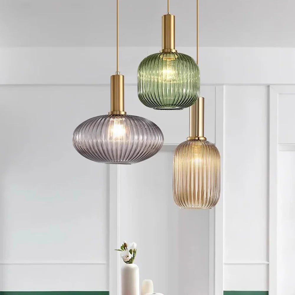 Nordic Japanese Glass Pendant Light - Decorbites