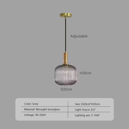 Nordic Japanese Glass Pendant Light - Decorbites