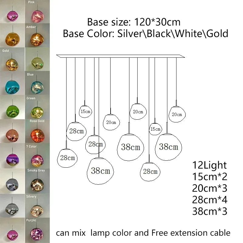 Nordic Lava Acrylic Pendant Light - Decorbites