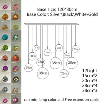 Nordic Lava Acrylic Pendant Light - Decorbites
