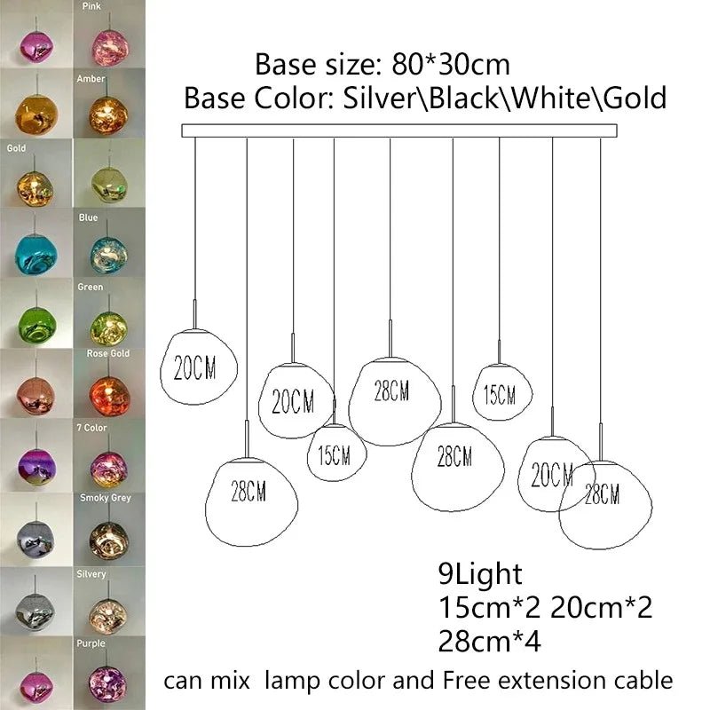 Nordic Lava Acrylic Pendant Light - Decorbites
