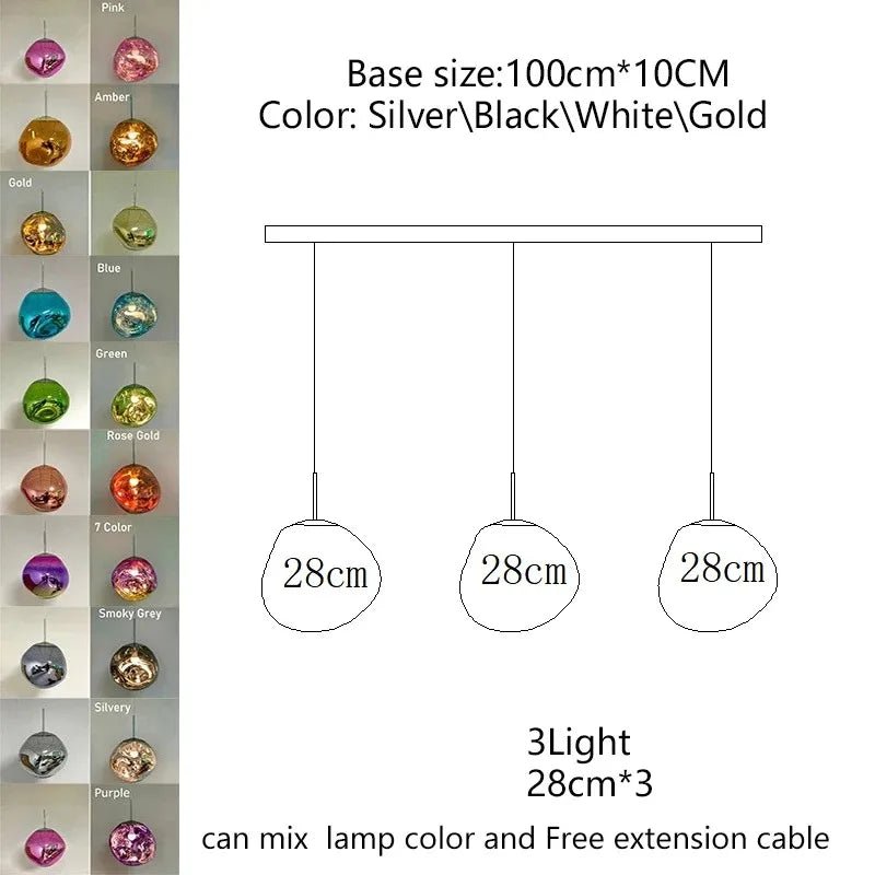 Nordic Lava Acrylic Pendant Light - Decorbites