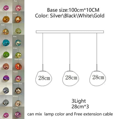 Nordic Lava Acrylic Pendant Light - Decorbites